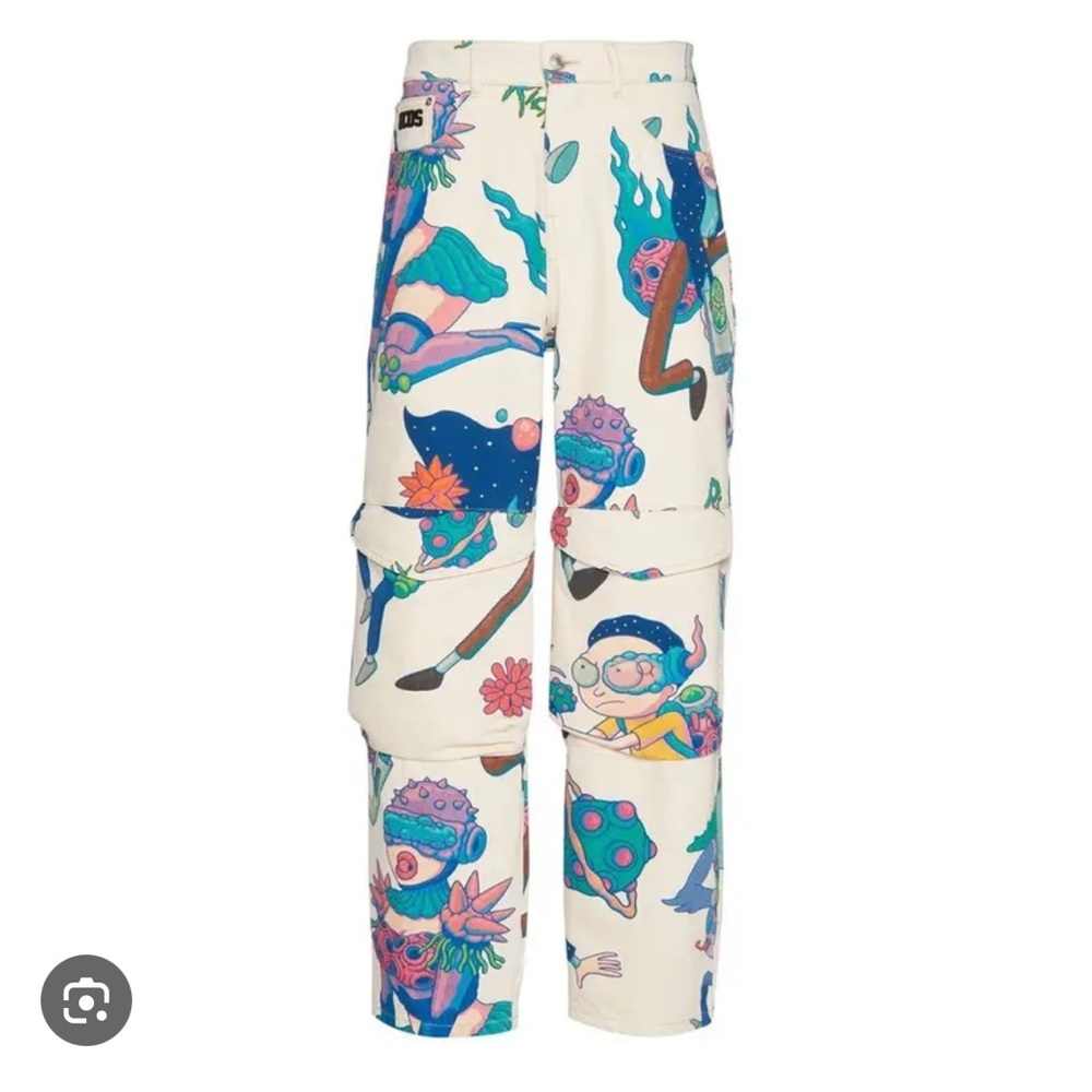GCDS X Rick And Morty Denim Pants